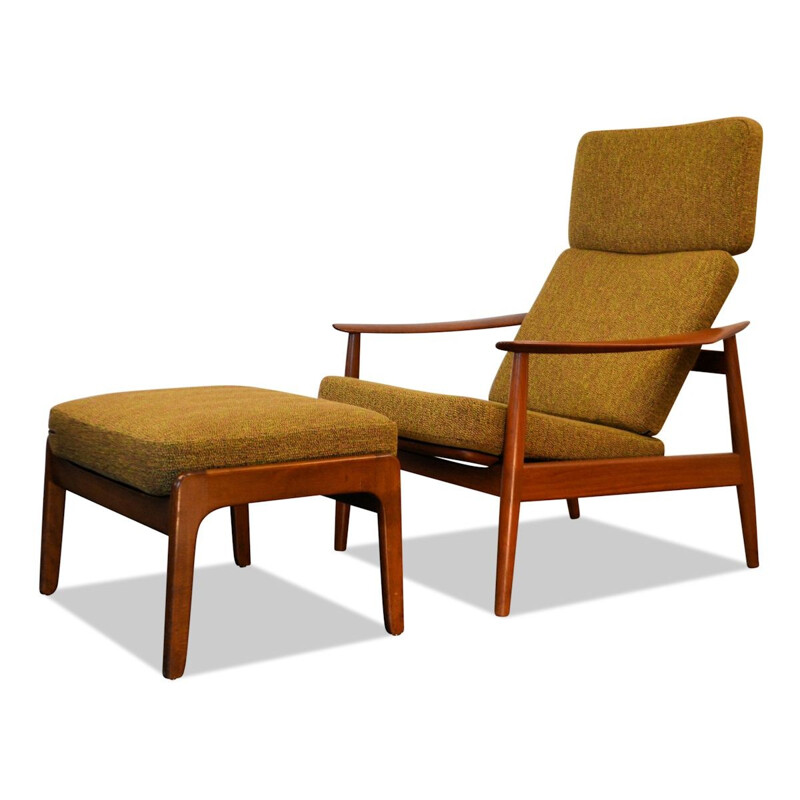 Teak Vintage lounge chair model FD-164 by Arne Vodder - 1960s