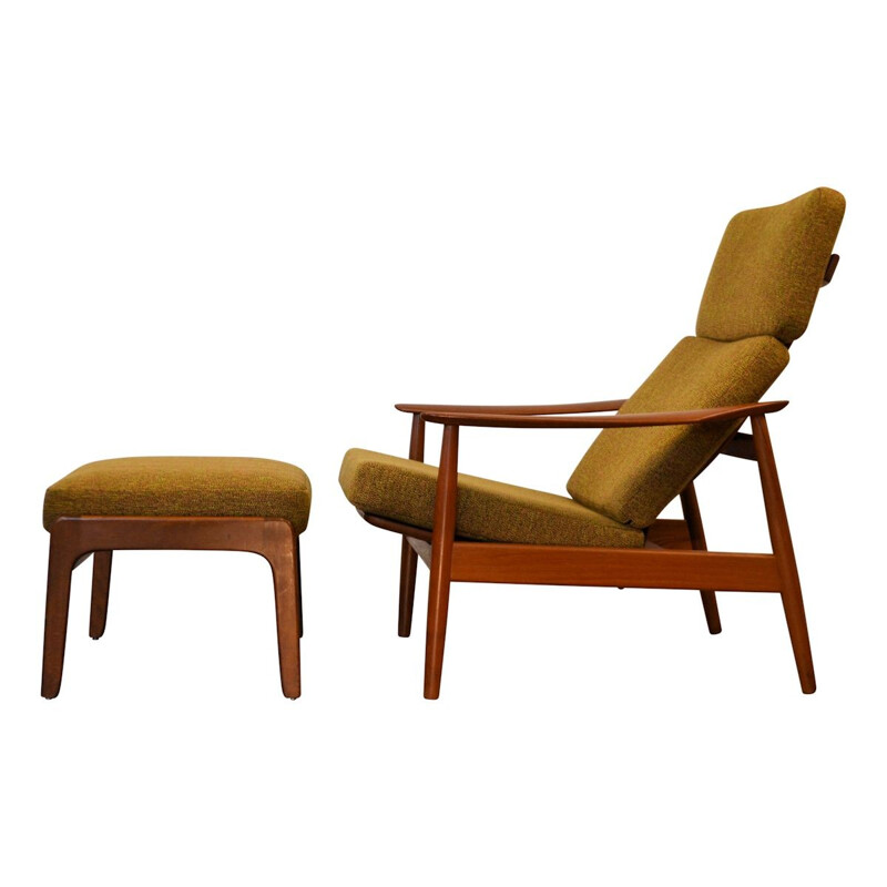 Teak Vintage lounge chair model FD-164 by Arne Vodder - 1960s