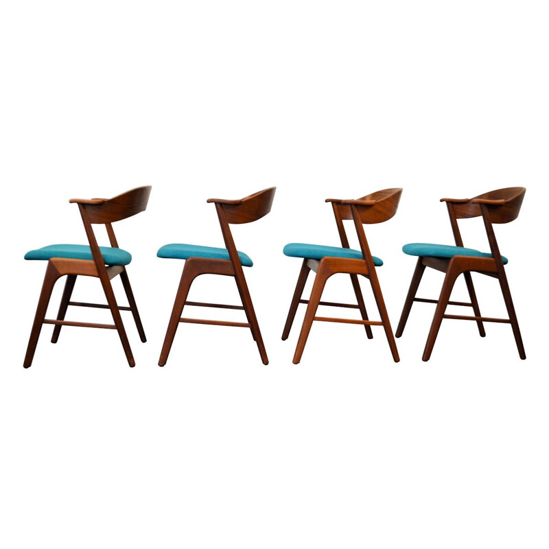 Set of 4 Teak Vintage dining chairs by Kai Kristiansen - 1960s