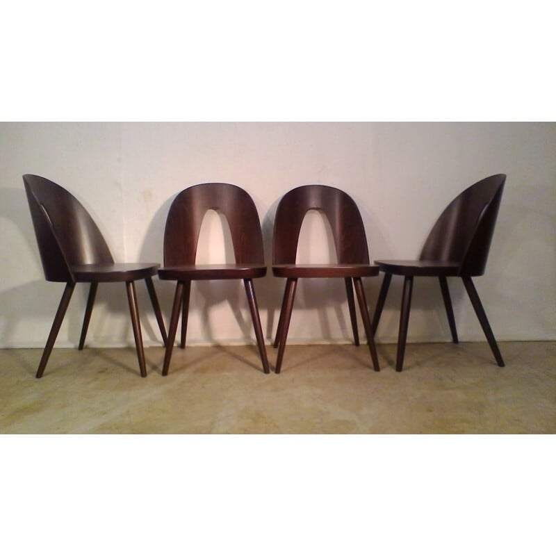 Set of 4 Beechwood Chairs by Antonín Šuman - 1960s