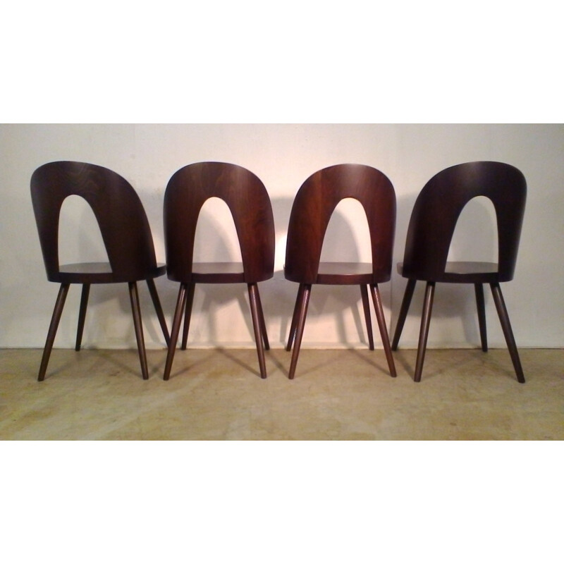 Set of 4 Beechwood Chairs by Antonín Šuman - 1960s