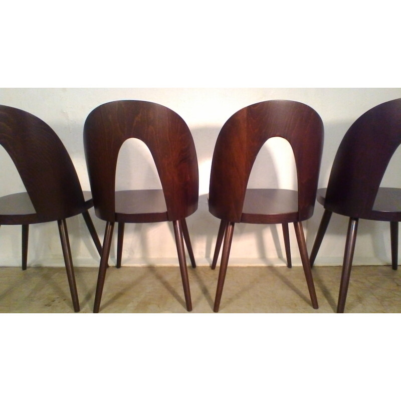 Set of 4 Beechwood Chairs by Antonín Šuman - 1960s