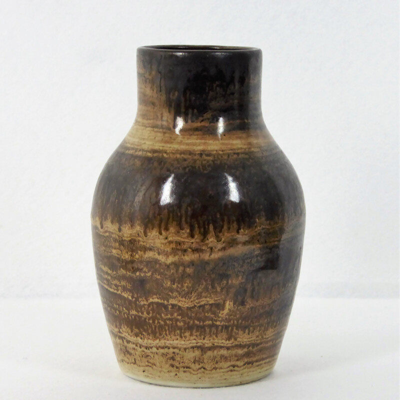 Vase vintage en céramique par Jacques Pouchain, 1960