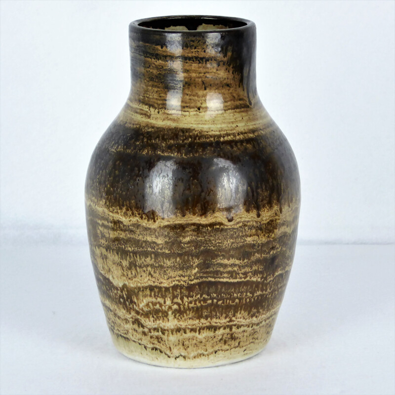 Vase vintage en céramique par Jacques Pouchain, 1960