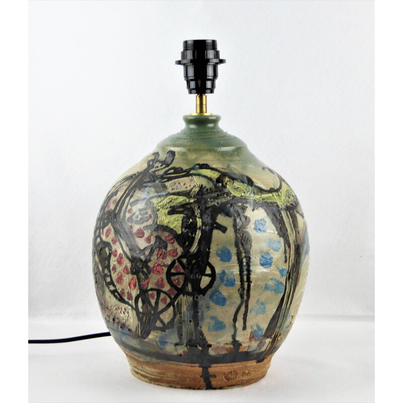 Lampe en céramique de Thierry Basile - 1990