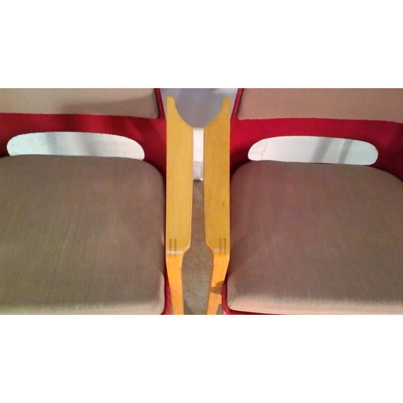 Set of 2 vintage Lounge Armchairs by Miroslav Navratil - 1960s