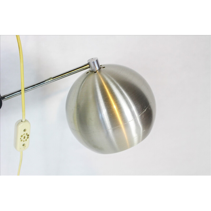 Vintage Danish Floor Lamp in aluminium - 1970s