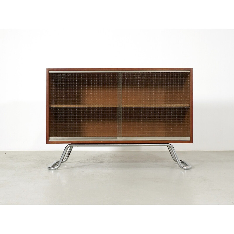 Vintage sideboard in teak on a Tubular base - 1940s