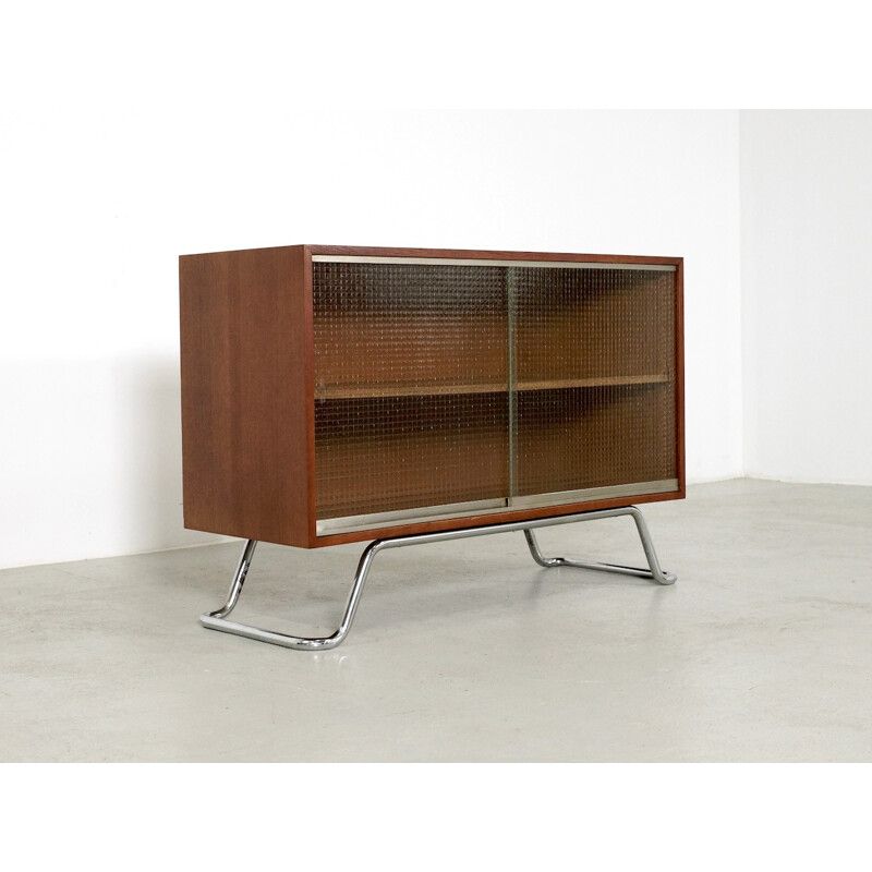 Vintage sideboard in teak on a Tubular base - 1940s