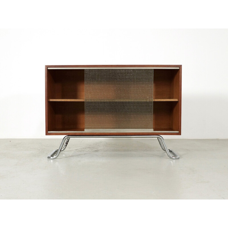 Vintage sideboard in teak on a Tubular base - 1940s