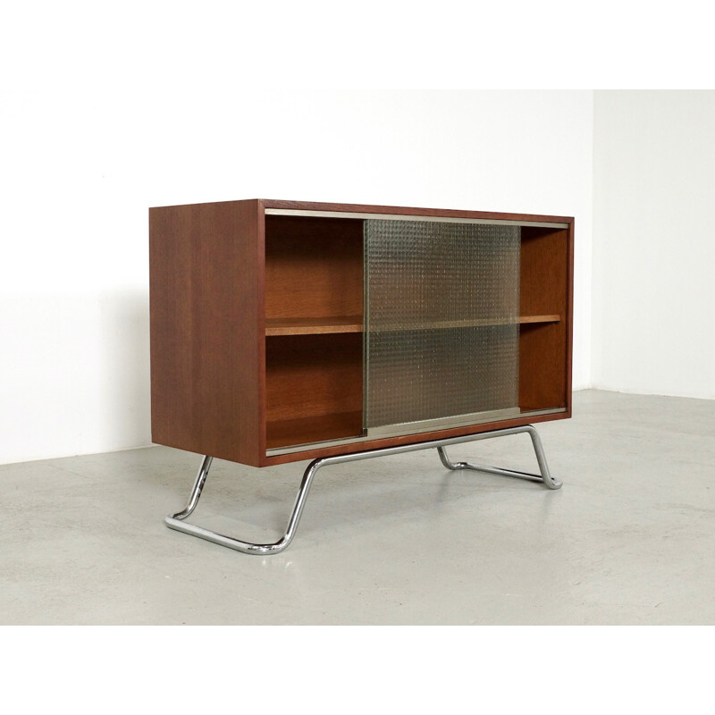 Vintage sideboard in teak on a Tubular base - 1940s