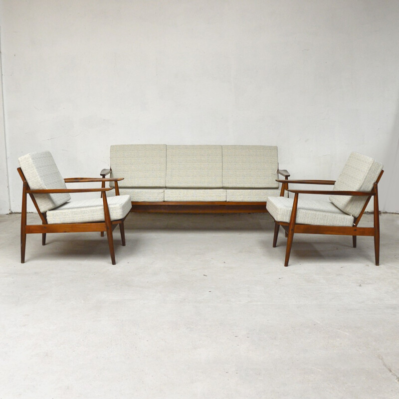 Scandinavian Lounge Set in Teak - 1960s