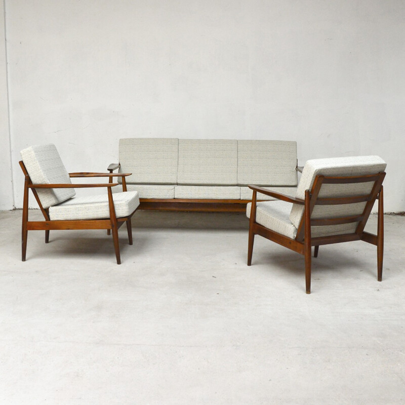 Scandinavian Lounge Set in Teak - 1960s
