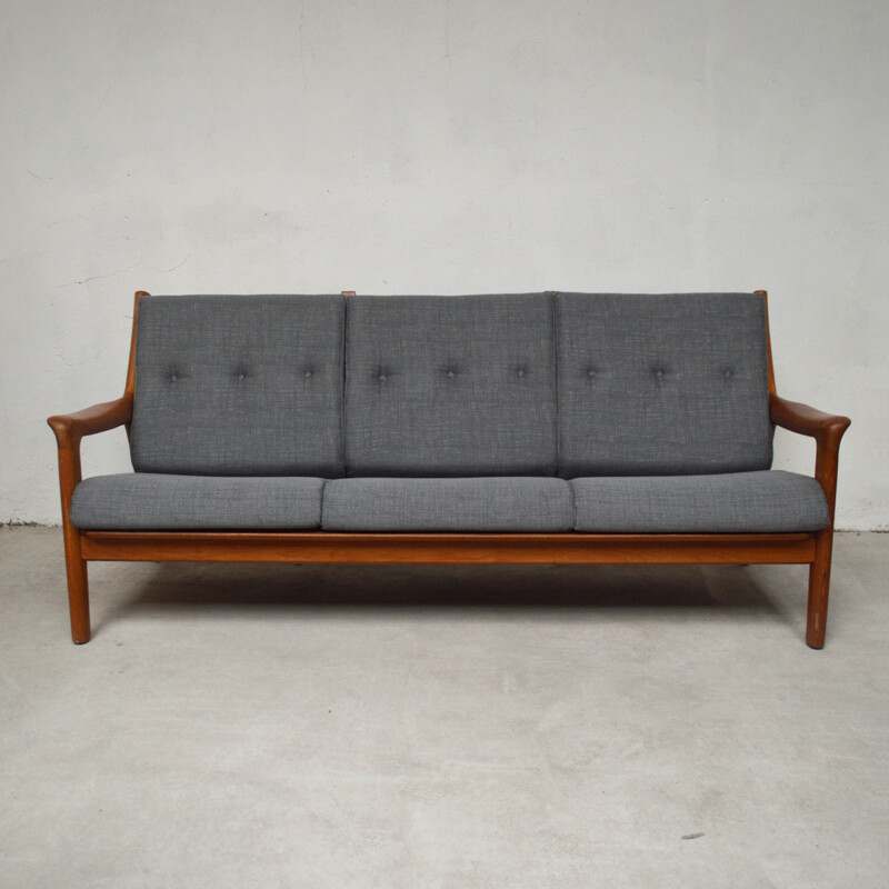 Vintage danish 3-seater sofa daybed - 1960s