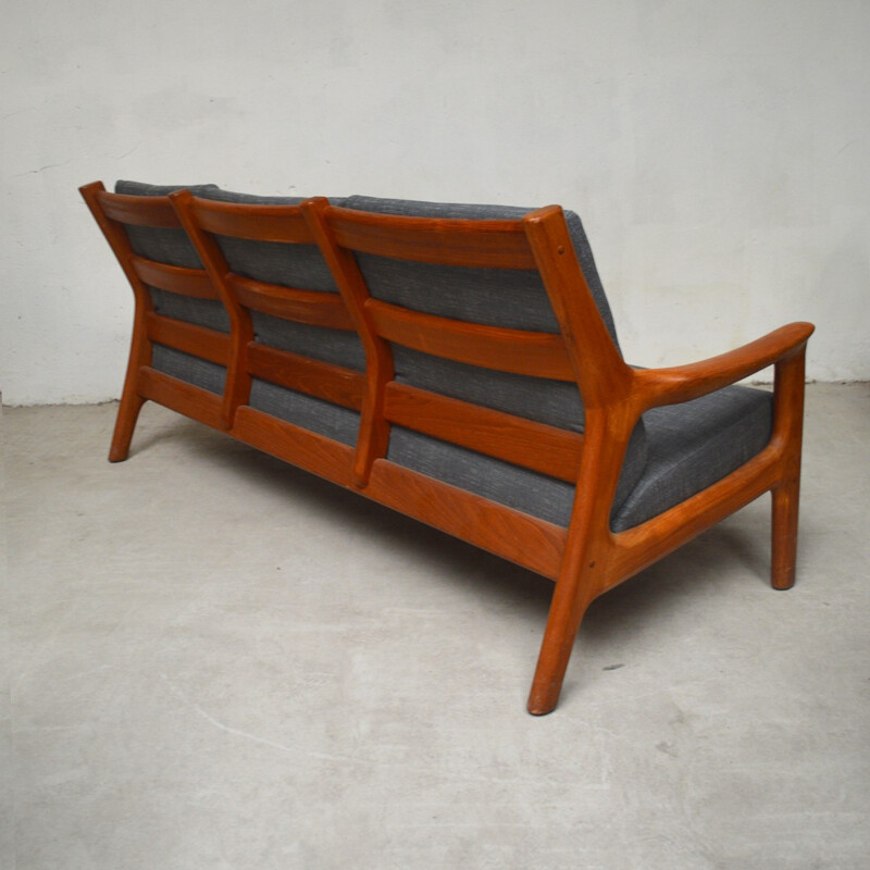 Vintage danish 3-seater sofa daybed - 1960s