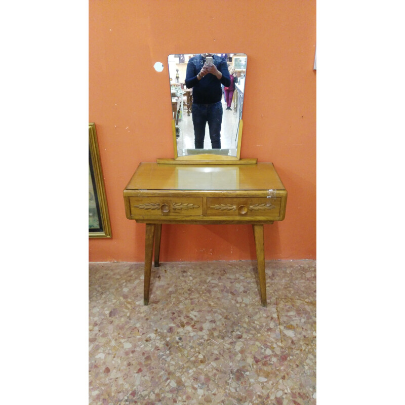 Italian toilet with Mirror by Paolo Buffa - 1950s
