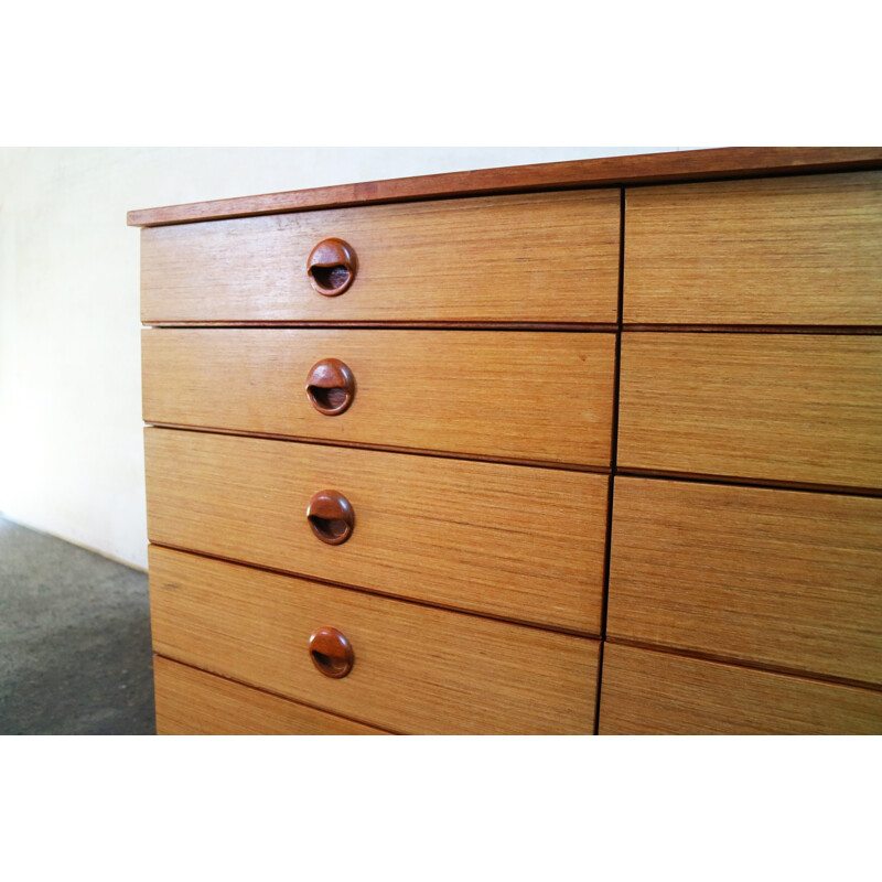 Vintage chest of drawers with 10 drawers by Schreiber - 1970s