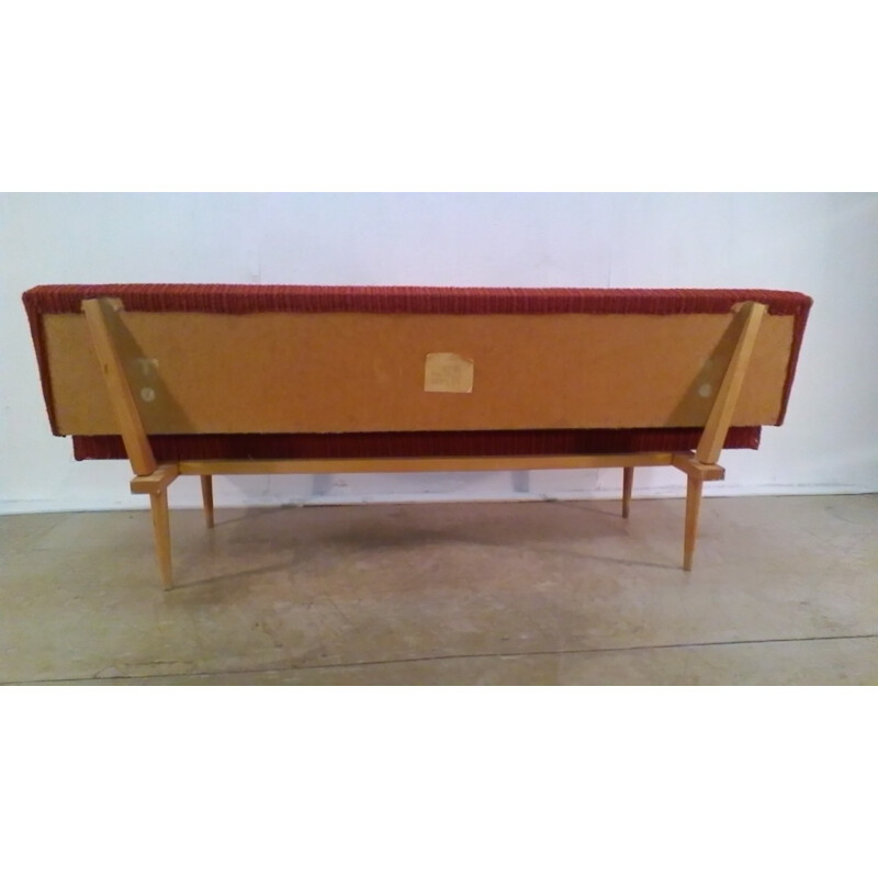 3-Sitzer-Sofa aus Holz von Miroslav Navrátil - 1960