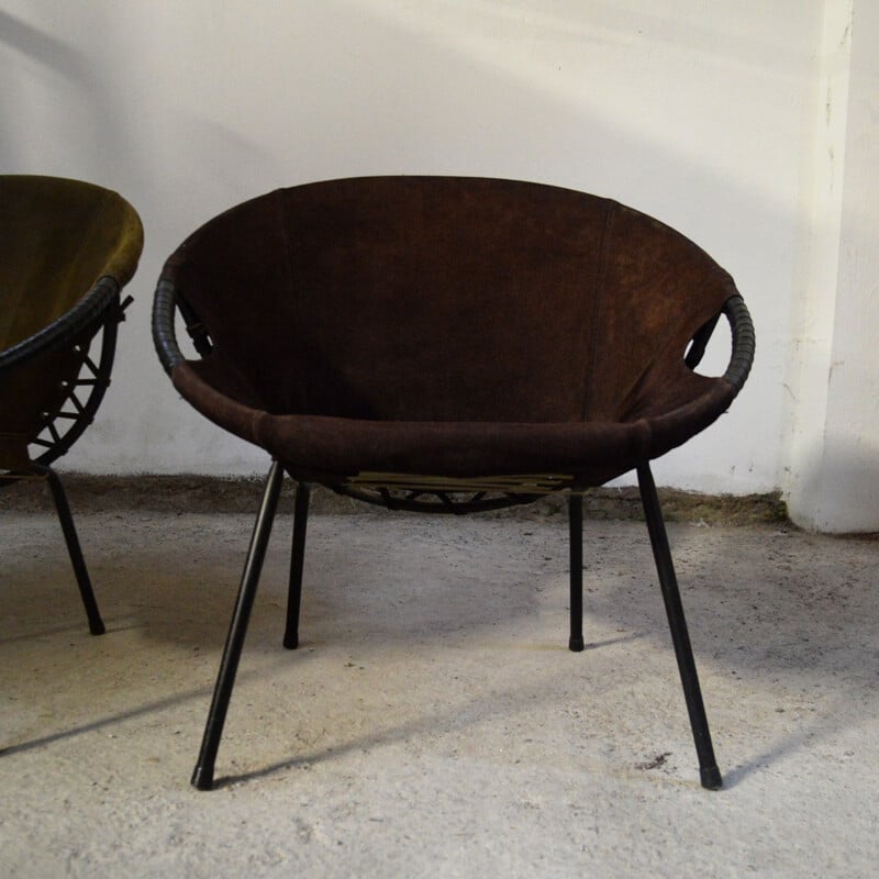 Suite de 2 fauteuils vintage par Lusch Erzeugnis - 1960