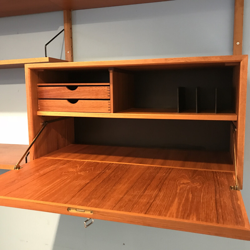 Vintage teak Wallunit by Poul Cadovius - 1960s