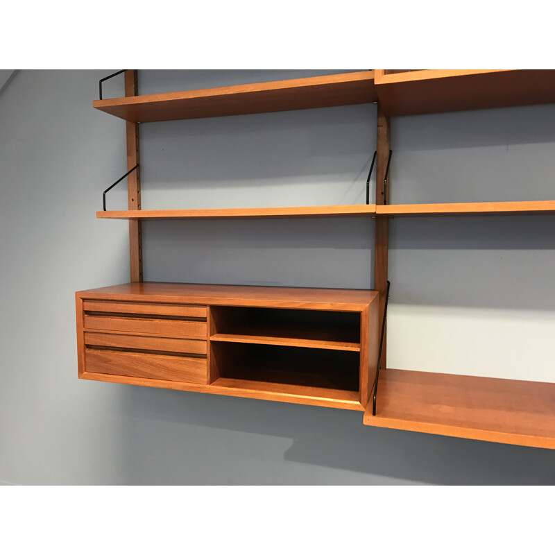 Vintage teak Wallunit by Poul Cadovius - 1960s