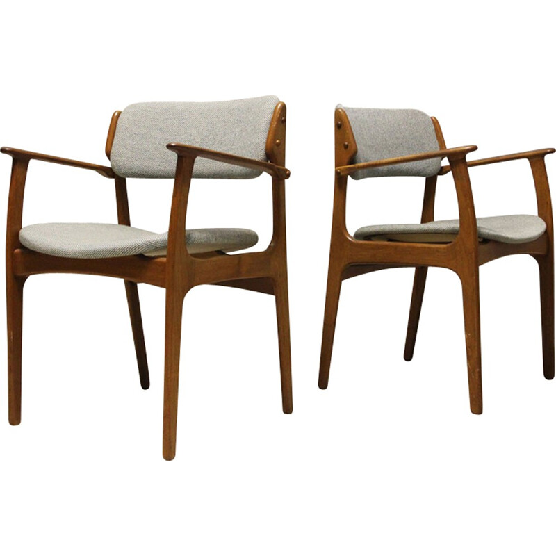 Set of 2 Armchairs "N 49" by Erik Buch for O.D. Mobler AS - 1960s