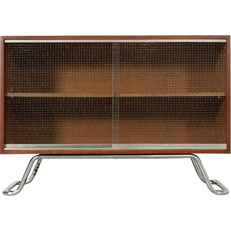 Vintage sideboard in teak on a Tubular base - 1940s