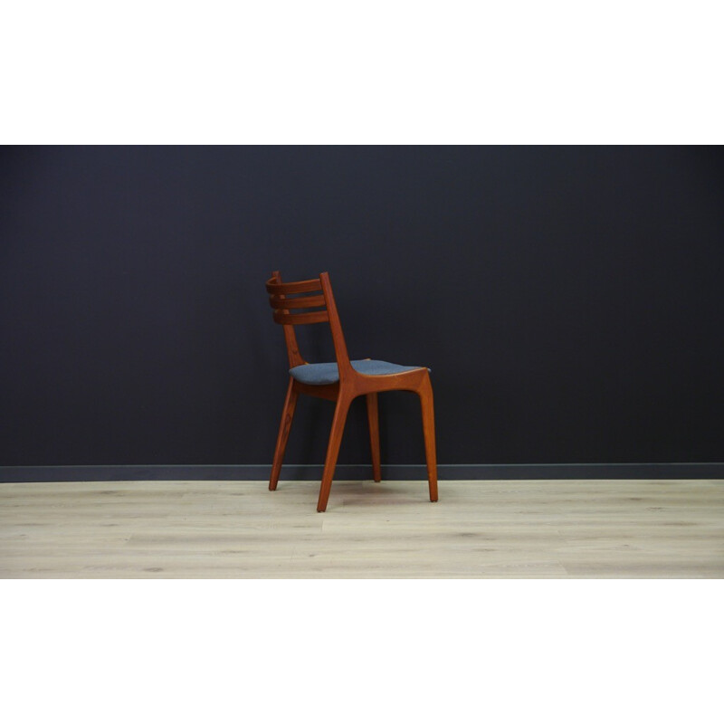 Vintage set of 4 teak dining chairs - 1960s