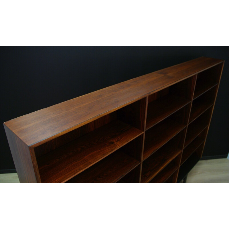 Vintage rosewood bookcase by A. J. Iversen - 1960s