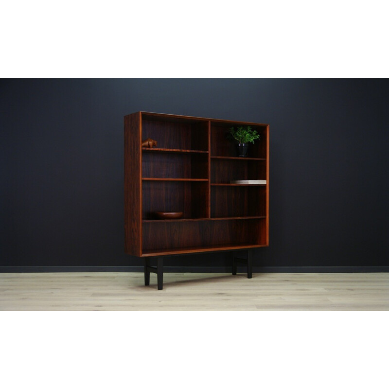 Vintage rosewood bookcase by Brouer Bucherregal - 1960s