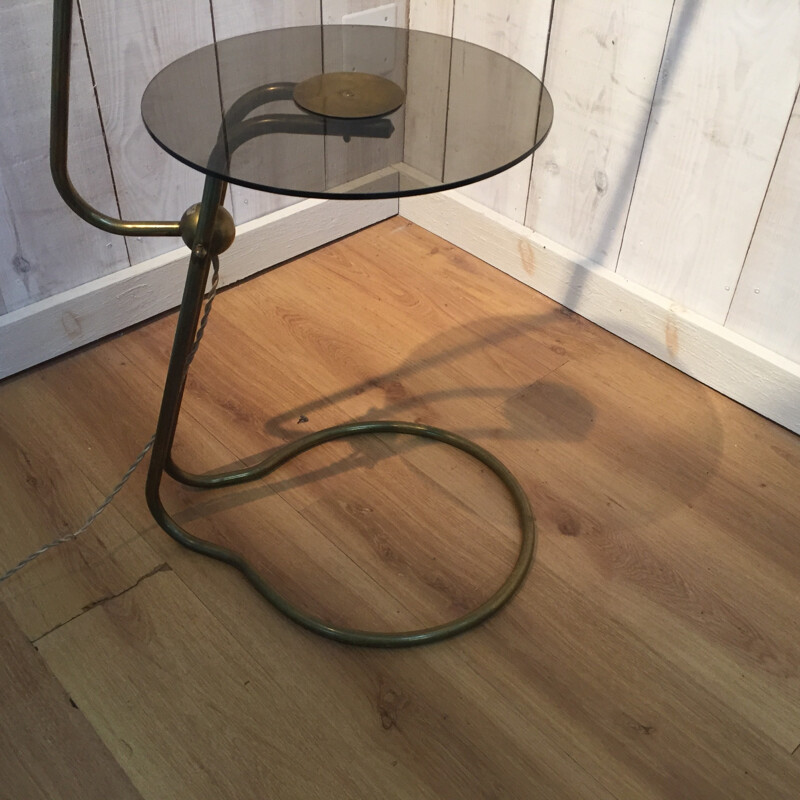 Vintage brass floor lamp - 1950s