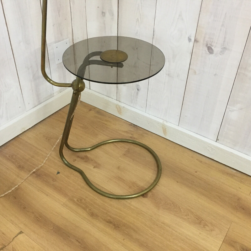 Vintage brass floor lamp - 1950s