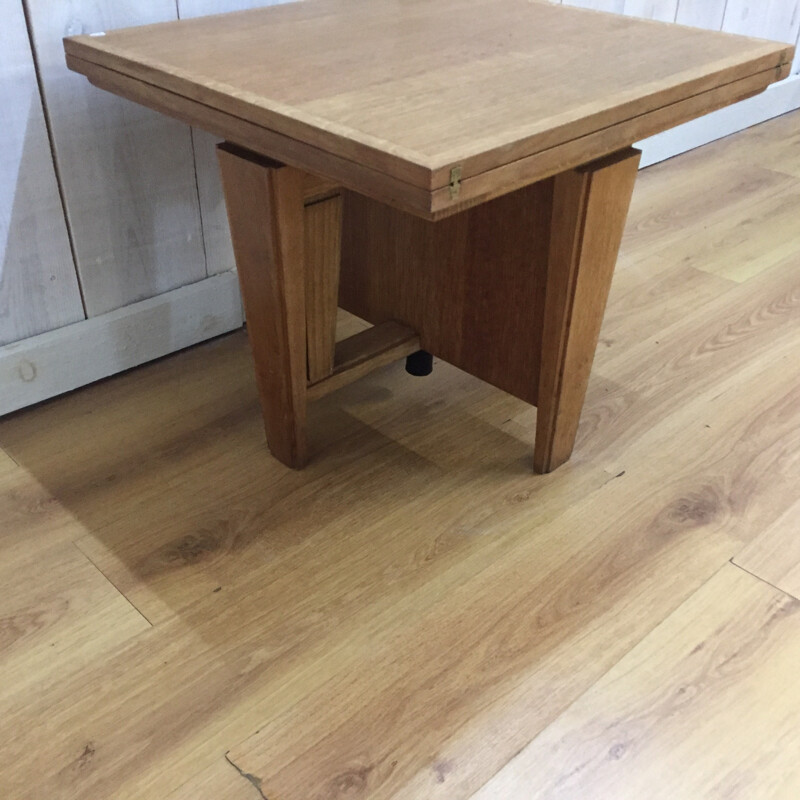 Vintage modular coffee table made of oak - 1940s