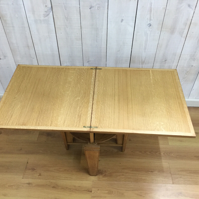 Vintage modular coffee table made of oak - 1940s