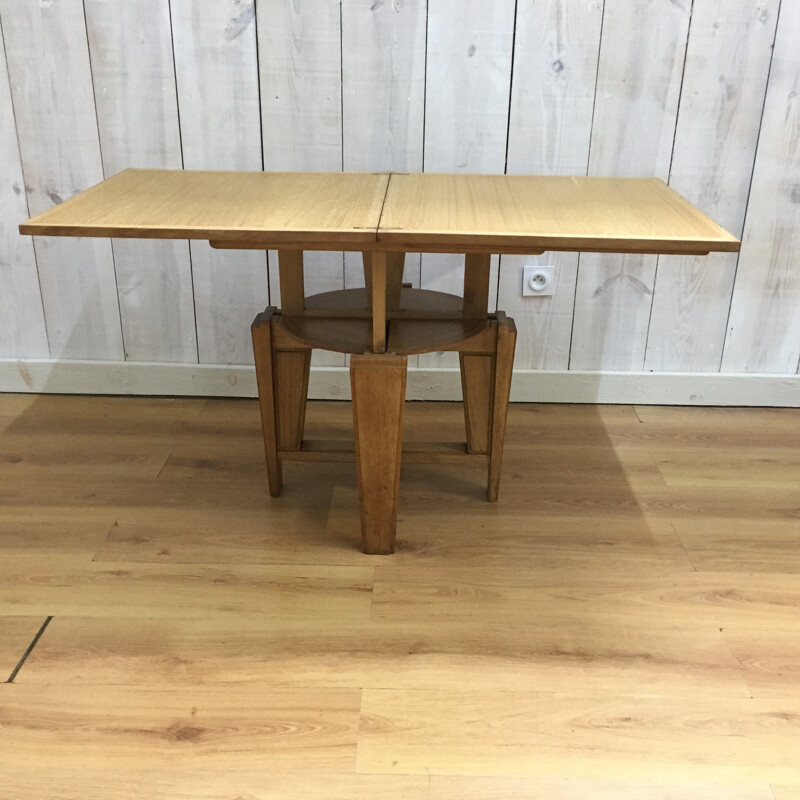 Vintage modular coffee table made of oak - 1940s