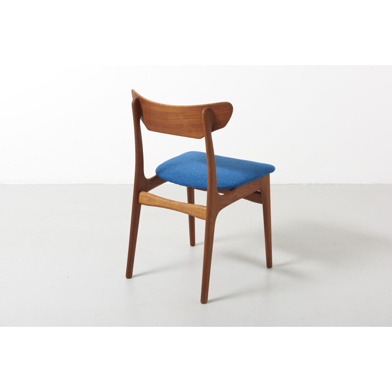 Suite de 6 chaises à repas vintage en teck par Schionning & Elgaard pour Randers Mobelfabrik - 1960