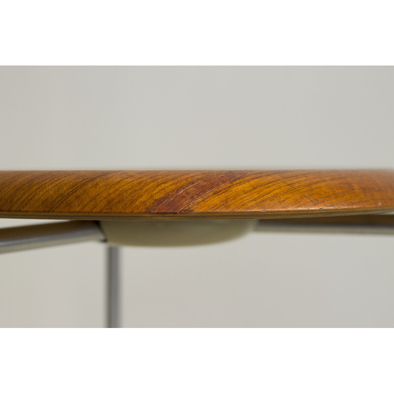 Vintage scandinavian teak stool by Arne Jacobsen for Fritz Hansen - 1970s