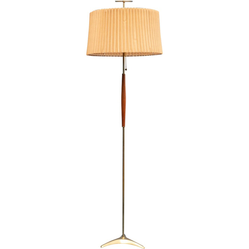 Vintage brass floor lamp - 1950s