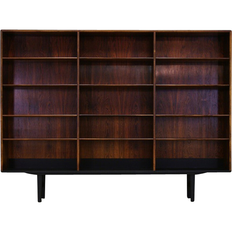 Vintage rosewood bookcase by A. J. Iversen - 1960s