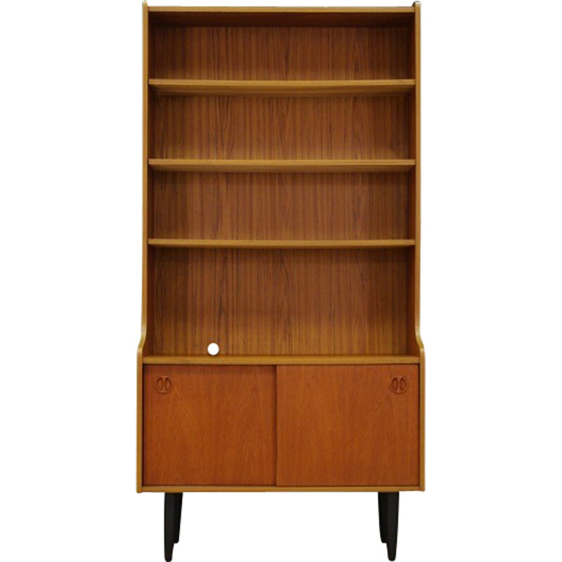 Vintage teak bookcase with 3 shelves - 1960s