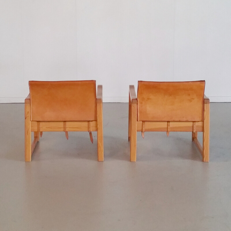 Vintage set of 2 Diana Safari armchairs by Karin Mobring - 1970s