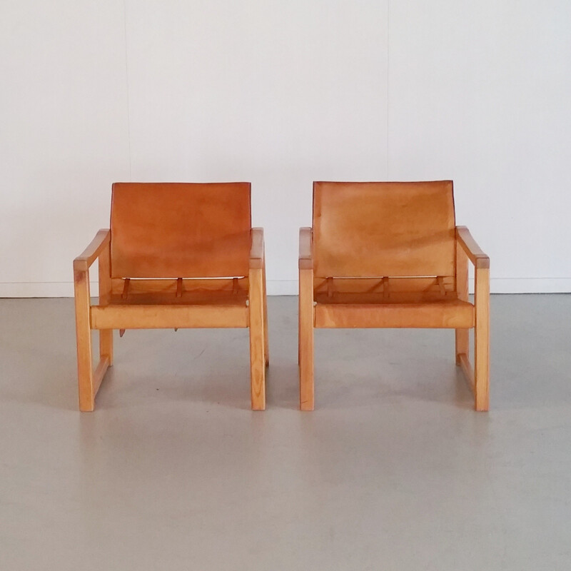 Vintage set of 2 Diana Safari armchairs by Karin Mobring - 1970s