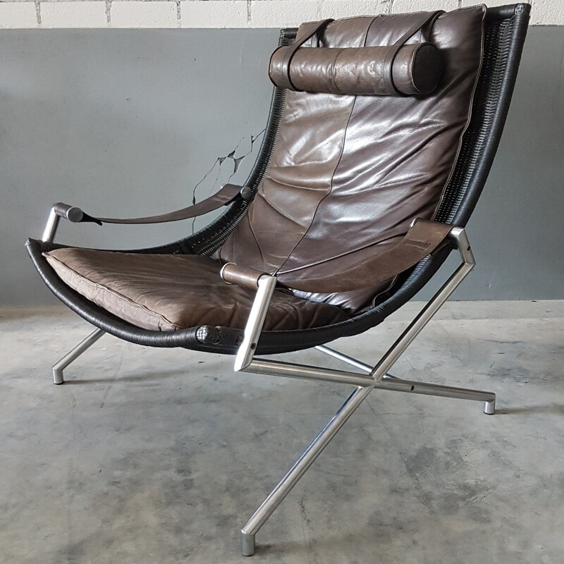 Vintage lounge chair "DES2021" by Rohé Noordwolde for Gerard van den Berg - 1980s