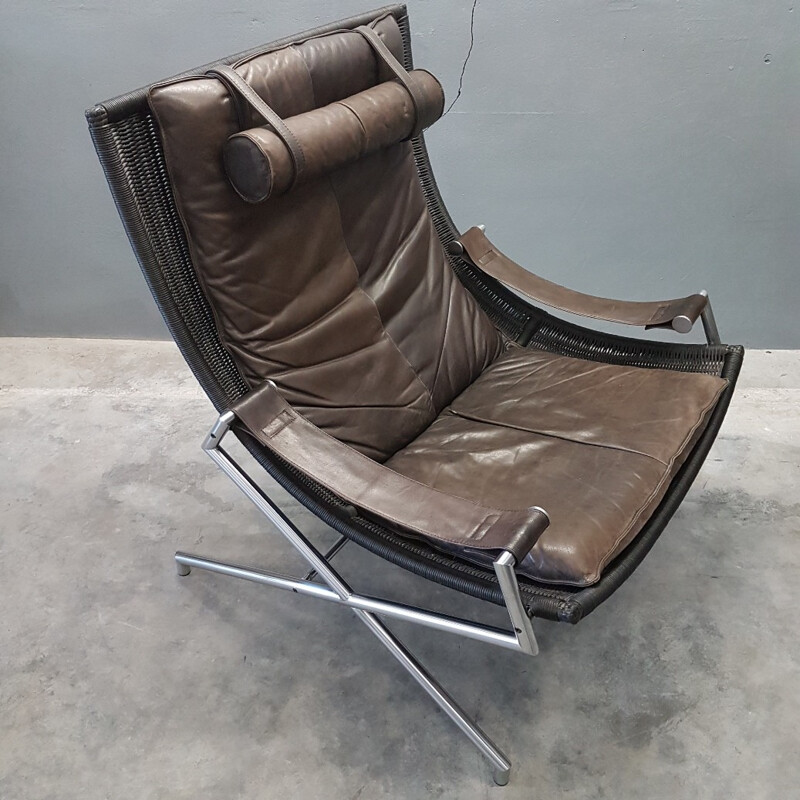 Vintage lounge chair "DES2021" by Rohé Noordwolde for Gerard van den Berg - 1980s