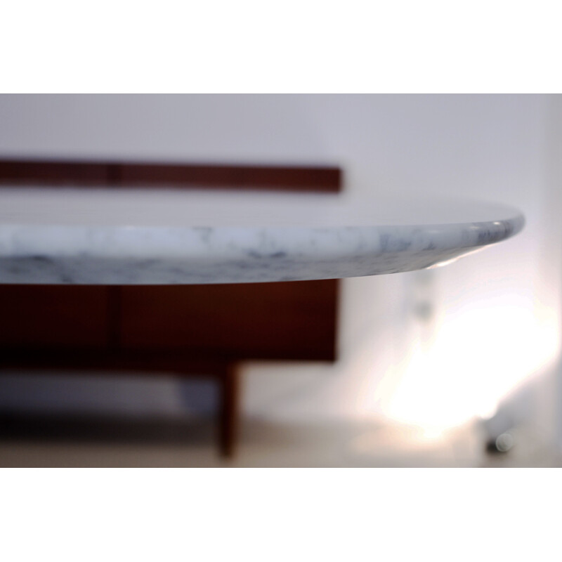 Large table in marble and metal, Giancarlo PIRETTI - 1960s