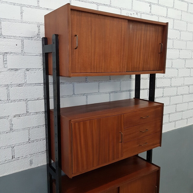 Vintage Teak modular wall unit by Simpla Lux - 1960s