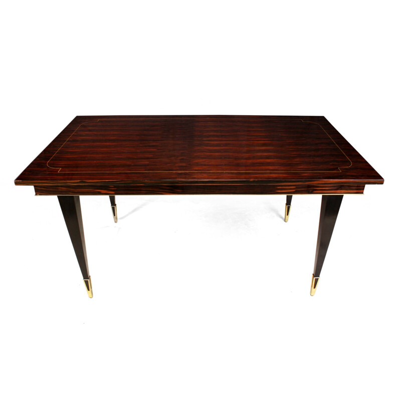 Vintage Macassar Ebony Dining Table - 1950s