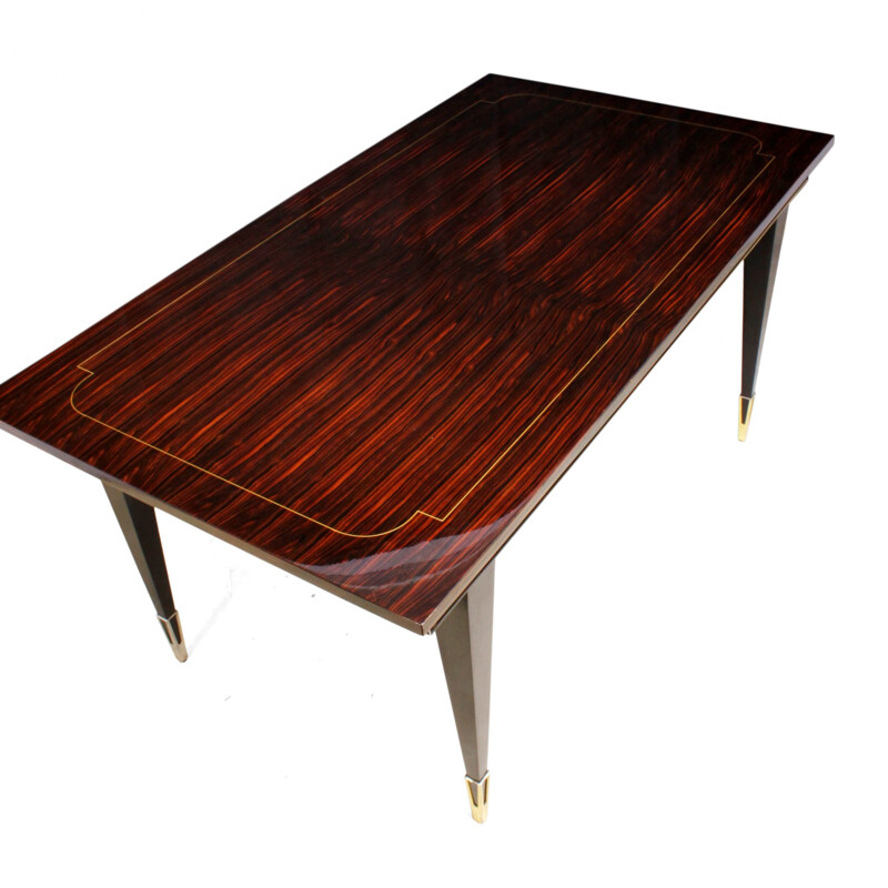 Vintage Macassar Ebony Dining Table - 1950s