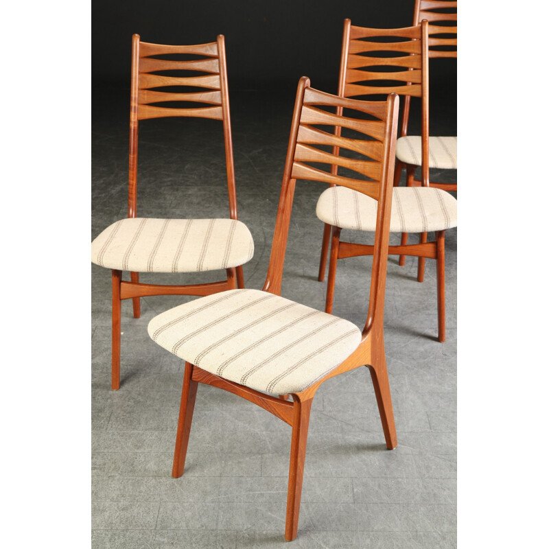 Set of 4 Danish Teak Dining Chairs by Niels Moller for Bolting Stolefabrik - 1960s