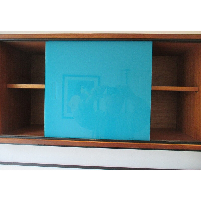 Vintage Shelving System with metal and teak - 1960s